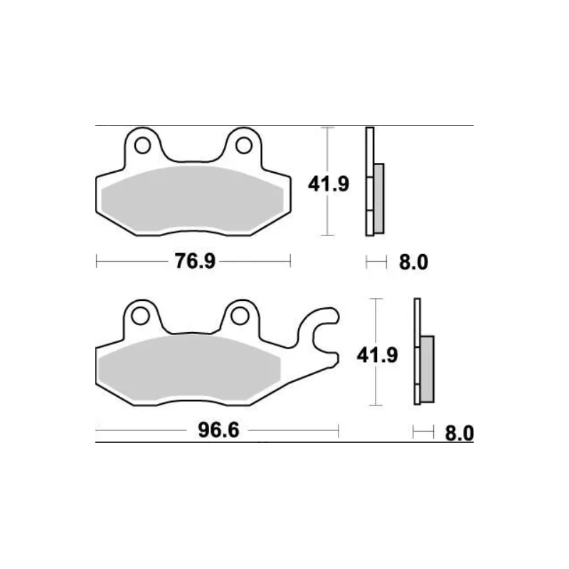 PASTILHA DE TRAVÃO MOTO MASTER 092621 LTR YZF