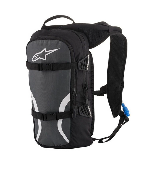 MOCHILA DE HIDRATAÇÃO ALPINESTAR IGUANA PRETO/BRANCO