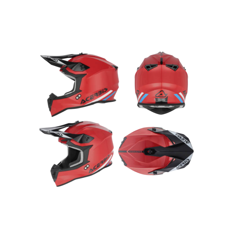 CAPACETE ACERBIS LINEAR 22-06 SOLID VERMELHO
