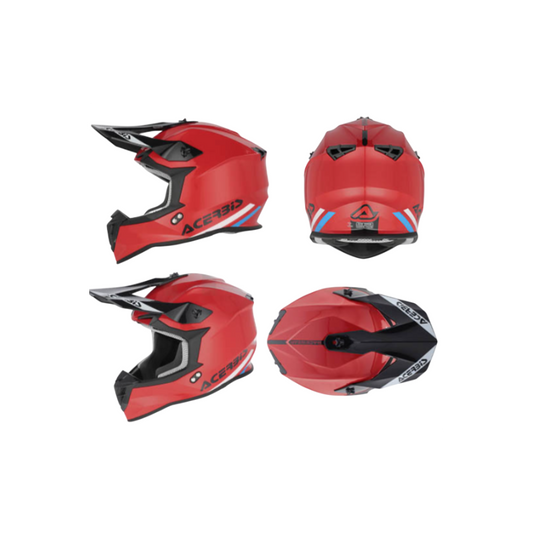 CAPACETE ACERBIS LINEAR 22-06 SOLID VERMELHO