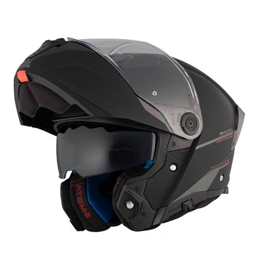 Capacete modular sólido MT Helmets Atom 2 SV - preto mate