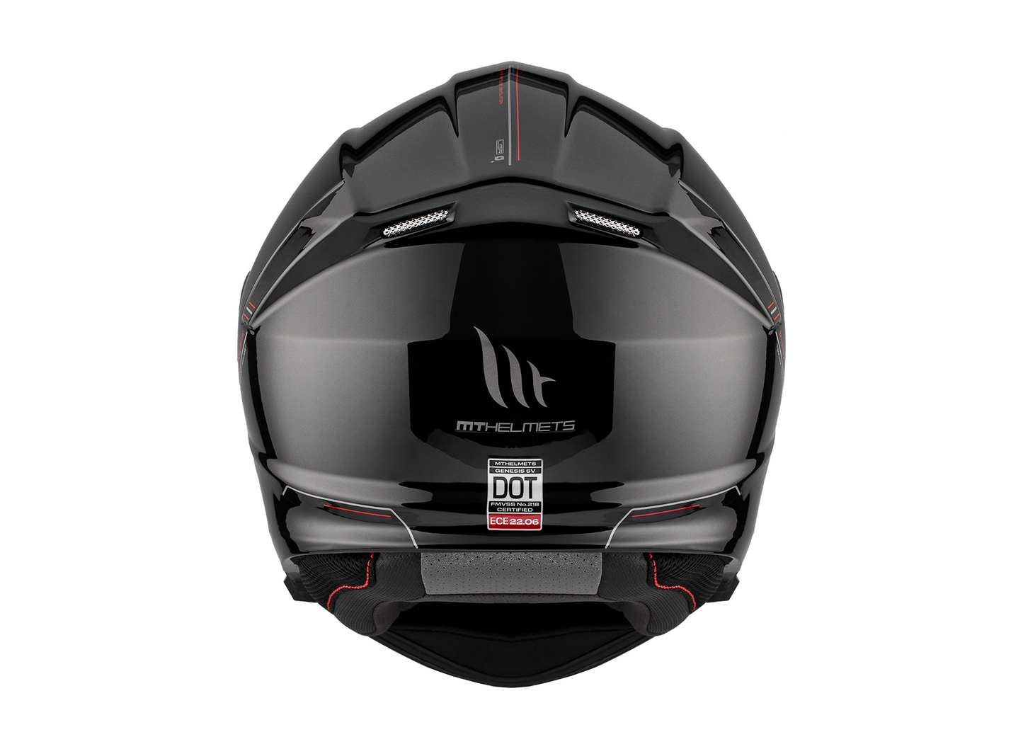 MT Helmets Capacete modular Genesis SV Solid - preto brilhante