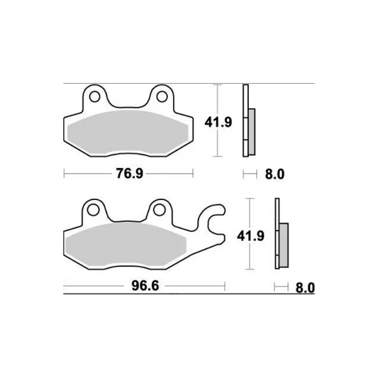 PASTILHA DE TRAVÃO MOTO MASTER 092621 LTR YZF