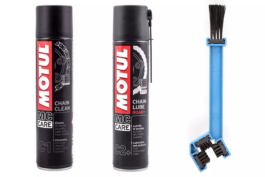 PACK Motul MC Care Limpador + lubrificante ROAD